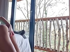 Playing With Finger And Luving Tasty Orgasm Near Window